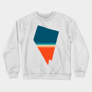 Nevada State Retro Map Crewneck Sweatshirt